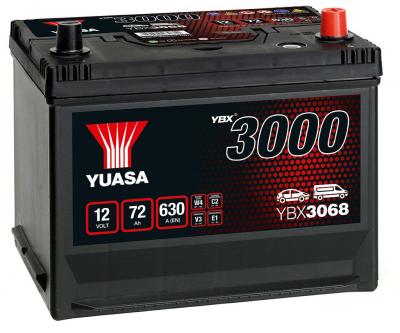 Yuasa SMF YBX3068 akkumulátor, 12V 72Ah 630A J+, japán